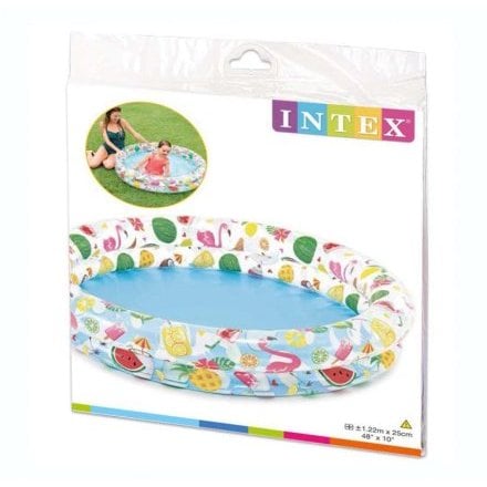 Детский надувной бассейн Intex 59460-1 «Фрукты», 122 х 25 см, с мячиком и кругом, с шариками 10 шт - 3