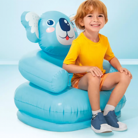 Дитяче надувне крісло «Коала» Intex 68556, 66 х 64 х 71 см, блакитне - 2