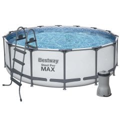 Каркасный бассейн Bestway 5612X new, 427 х 122 см (3 028 л/ч, лестница, тент)