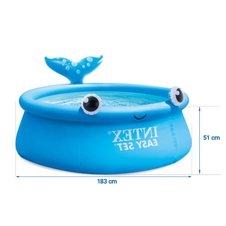 Надувний басейн «Веселий кит» Intex 26102, 183 х 51 см - 3