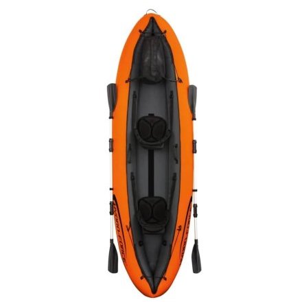 Двухместная надувная байдарка (каяк) Bestway 65052 Ventura Kayak, 330 х 86 см, (весла, ручной насос) - 4
