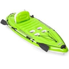 Одномісна надувна байдарка (каяк) Bestway 65097 Koracle X1 Kayak, 285 см x 92 см, (весло, ручний насос)