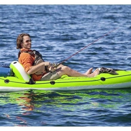 Одномісна надувна байдарка (каяк) Bestway 65097 Koracle X1 Kayak, 285 см x 92 см, (весло, ручний насос) - 4