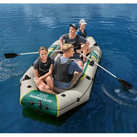 Чотиримісний надувний човен  Bestway 65157 Ranger Elite X4 Raft set, 320 х 148 см, з веслами та насосом - 4