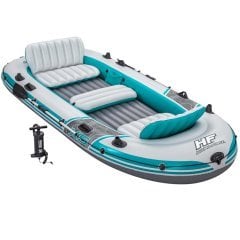 Пятиместная надувная лодка Bestway 65159 Adventure Elite X5 Raft set, 364 х 166 см, с веслами и насосом