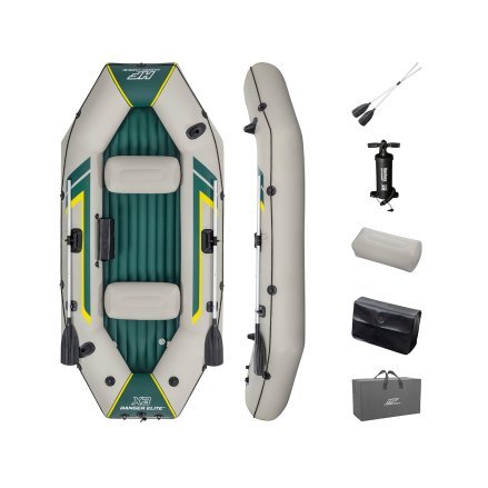 Трехместная надувная лодка Bestway 65160 Ranger Elite X3 Raft set, 295 х 130 см, с веслами и насосом - 5