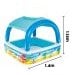 Детский надувной бассейн Bestway 52192-3 с навесом, 140 х 140 х 114 см, с шариками 10 шт, тентом, подстилкой и насосом. - 5