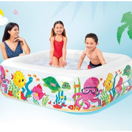 Детский надувной бассейн Intex 57471 «Морской аквариум», 159 х 159 х 50 см - 3
