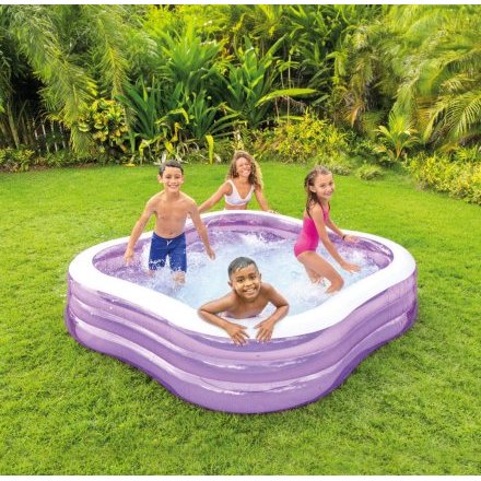 Детский надувной бассейн Intex 57495 «Семейный», фиолетовый, 229 х 229 х 56 см - 3