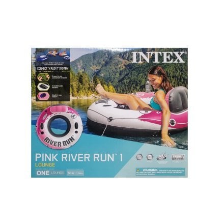 Надувное кресло River Run, серия «Sports», Intex 56824, 135 см, розовое - 5