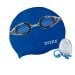 Набор 3 в 1 для плавания Intex 55661 (очки: универсальные 55685, обхват головы ≈ 52-65 см, шапочка 55991, беруши 55609) - 1