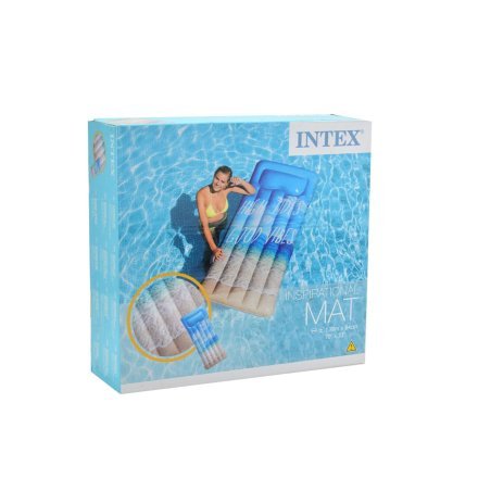 Пляжный надувной матрас с подголовником Intex 58772 «Вдохновение», 178 х 84 см - 7