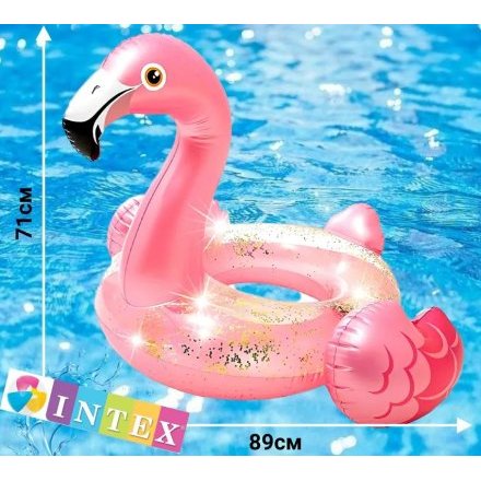 Надувне коло Intex 56251 «Фламінго», серія «Рожевий Блиск», 99 х 89 х ...