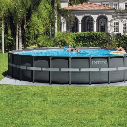 Каркасний басейн Intex 26340, 732 x 132 см (10 500 л/год, драбина, тент, підстилка) - 7