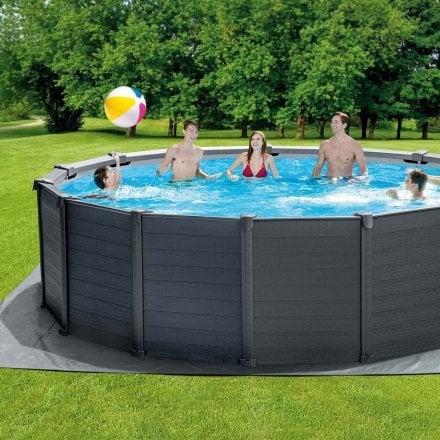 Каркасний збірний басейн Intex 26384, 457 х 122 см (478 х 124 см) (5 700 л/год, драбина, тент, підстилка) - 10