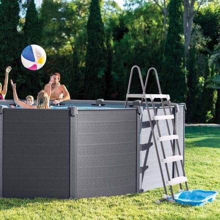 Каркасний збірний басейн Intex 26384, 457 х 122 см (478 х 124 см) (5 700 л/год, драбина, тент, підстилка) - 11