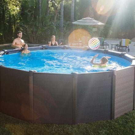 Каркасний збірний басейн Intex 26384, 457 х 122 см (478 х 124 см) (5 700 л/год, драбина, тент, підстилка) - 12