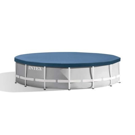 Каркасний басейн Intex 26720, 427 х 107 см(3 785 л/год, драбина, тент, підстилка) - 4