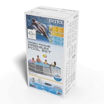 Каркасний басейн Intex 26720, 427 х 107 см(3 785 л/год, драбина, тент, підстилка) - 8