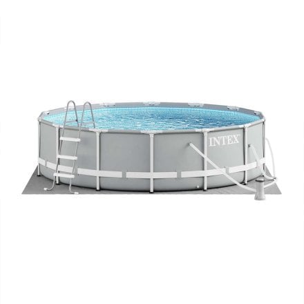 Каркасний басейн Intex 26720, 427 х 107 см(3 785 л/год, драбина, тент, підстилка) - 16