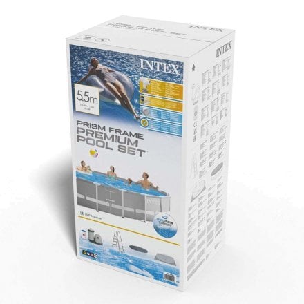 Каркасний басейн Intex 26732 549 x 122 см (5 678 л/год, драбина, підстилка, тент) - 6