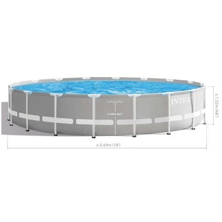Каркасний басейн Intex 26732 549 x 122 см (5 678 л/год, драбина, підстилка, тент) - 8