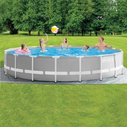 Каркасний басейн Intex 26732 549 x 122 см (5 678 л/год, драбина, підстилка, тент) - 10