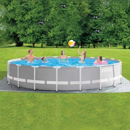 Каркасний басейн Intex 26756, 610 х 132 см (5 678 л/год, драбина, тент, підстилка) - 10