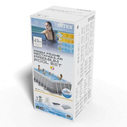Каркасний басейн Intex 26792, 488 x 244 x 107 см (3785 л/год, драбина, тент, підстилка) - 6