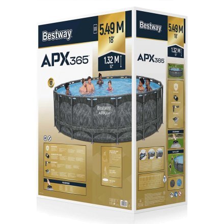 Каркасний басейн Bestway 561KC, 549 x 132 см (5 678 л/год, драбина, тент) - 5
