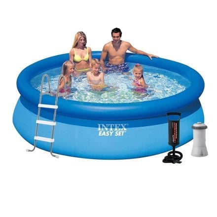 Надувний басейн Intex 28120-5, 305 х 76 см (2 006 л/год, підстилка, тент, насос,  драбина) - 1