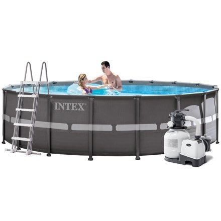 Каркасний басейн Intex 26330, 549 x 132 см (7 900 л/год, драбина, тент, підстилка) - 1