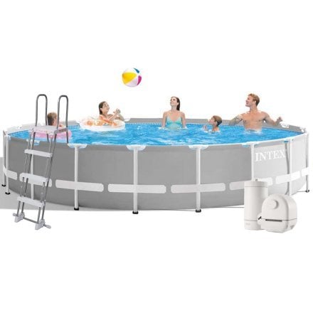 Каркасний басейн Intex 26732 549 x 122 см (5 678 л/год, драбина, підстилка, тент) - 1