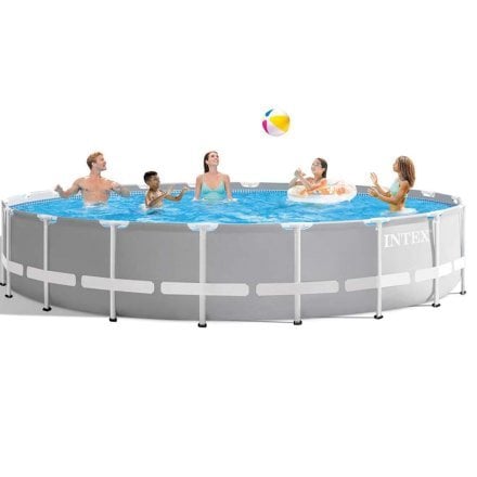 Каркасний басейн Intex 26756, 610 х 132 см (5 678 л/год, драбина, тент, підстилка) - 3