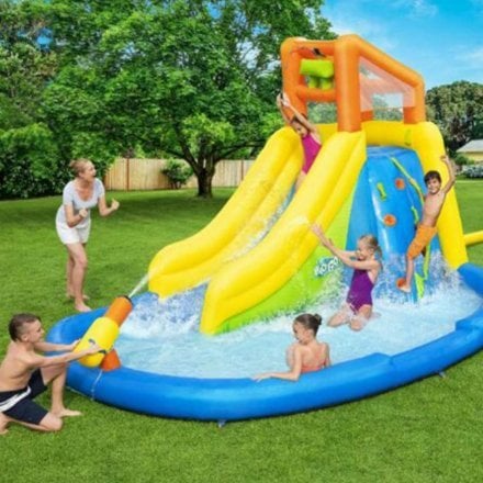 Мега - аквапарк Bestway 53478, 435 х 286 х 267 см, з гіркою - 2