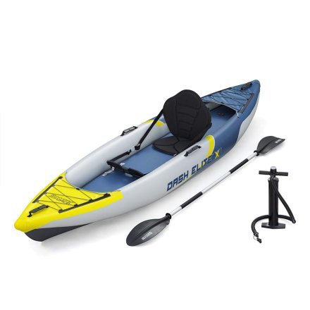 Одномісна надувна байдарка (каяк) Bestway 65178 Dash Elite X1, 335