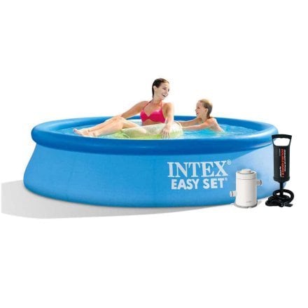 Надувний басейн Intex 28108-3, 244 х 61 см (1 250 л/год, тент, підстилка, насос) - 1