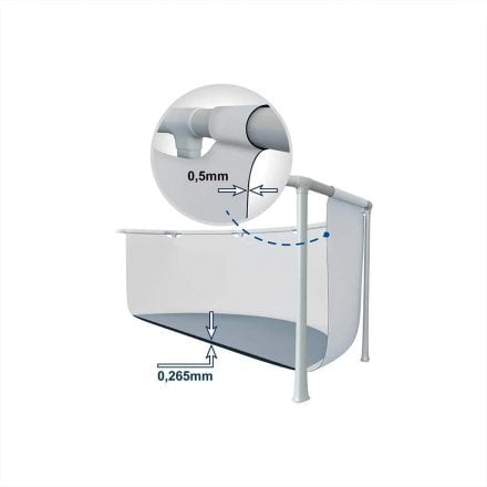 Каркасний басейн Intex 26702-3, 305 x 76 см (1 250 л/год, тент, підстилка) - 3