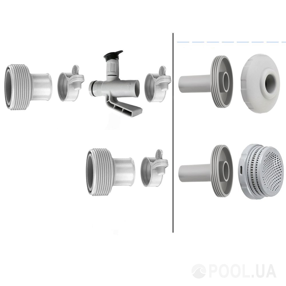 MAX Набір для підключення фільтр-насоса Intex 25023 до басейну зі ...