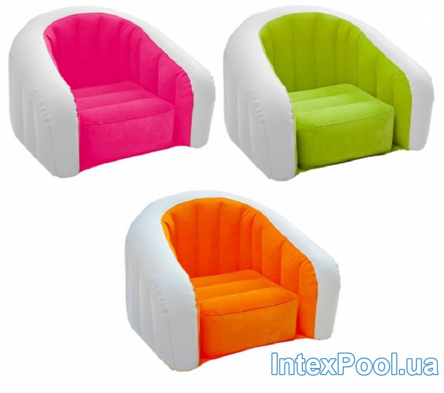 Детское надувное кресло Intex 68597, зеленое - 4