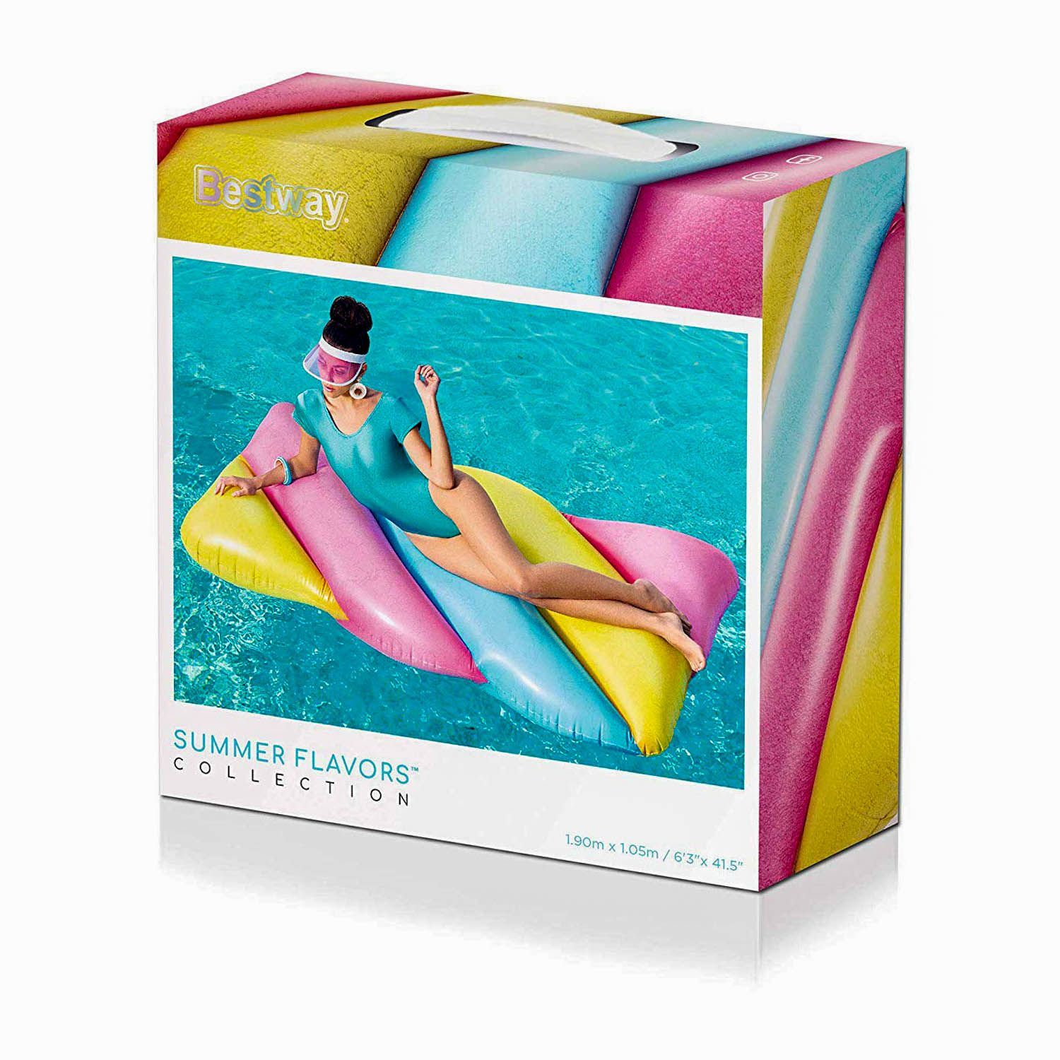 Пляжный надувной матрас Bestway 43187 «Зефир», серия «Десерт», 190 х 105 см - 1