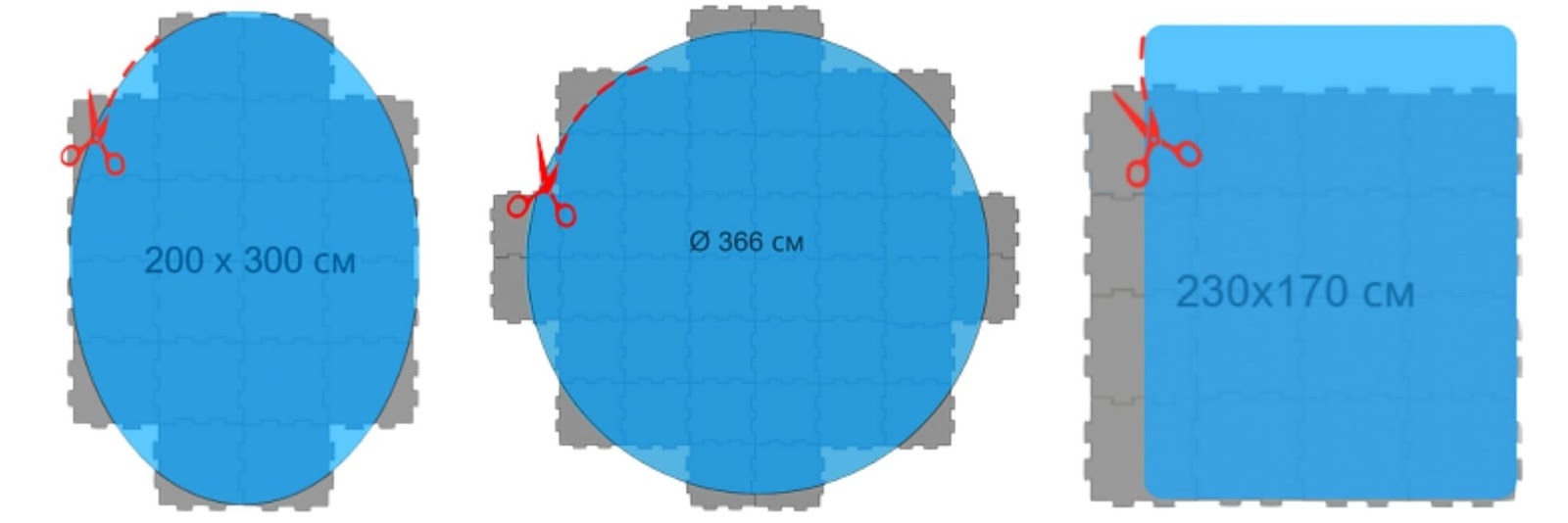 Теплоізоляційна мат-підстилка під басейн Intex 29084, 20 000 см² (8 шт ...
