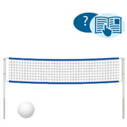 Волейбольна сітка Як встановити на прямокутний басейн?