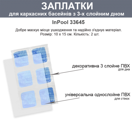 Ремонтний набір MAX InPool 33390 для басейнів (каркасних, надувних) - 5