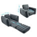 Надувне крісло Intex 66551-2, 224 х 117 х 66 см, з ручним насосом та подушкою, чорне - 12