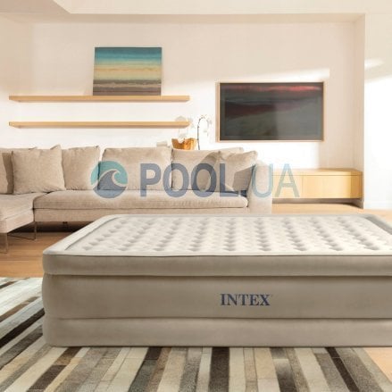 Надувне ліжко Intex 64426-2, 99 х 191 х 46 см, вбудований електронасос, подушка. Односпальне - 6
