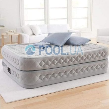 Надувне ліжко Intex 64488-3, 99 х 191 х 51 см, електронасос, наматрацник, подушка. Односпальне - 9