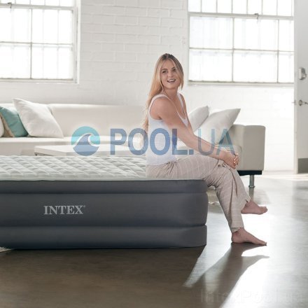 Надувная кровать Intex 64472, 99 х 191 х 46 см, встроеный электронасос. Односпальная - 6