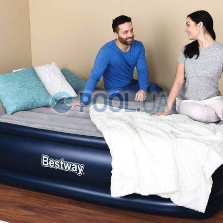 Надувне ліжко Bestway 67628, 97 х 191 х 38 см (97 х 191 х 46 см), вбудований електронасос. Односпальне - 4