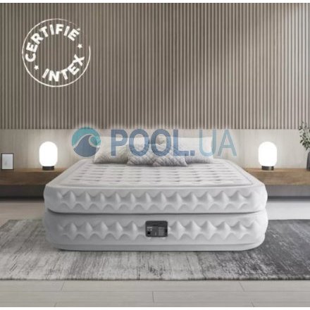 Надувне ліжко Intex 64488-3, 99 х 191 х 51 см, електронасос, наматрацник, подушка. Односпальне - 10